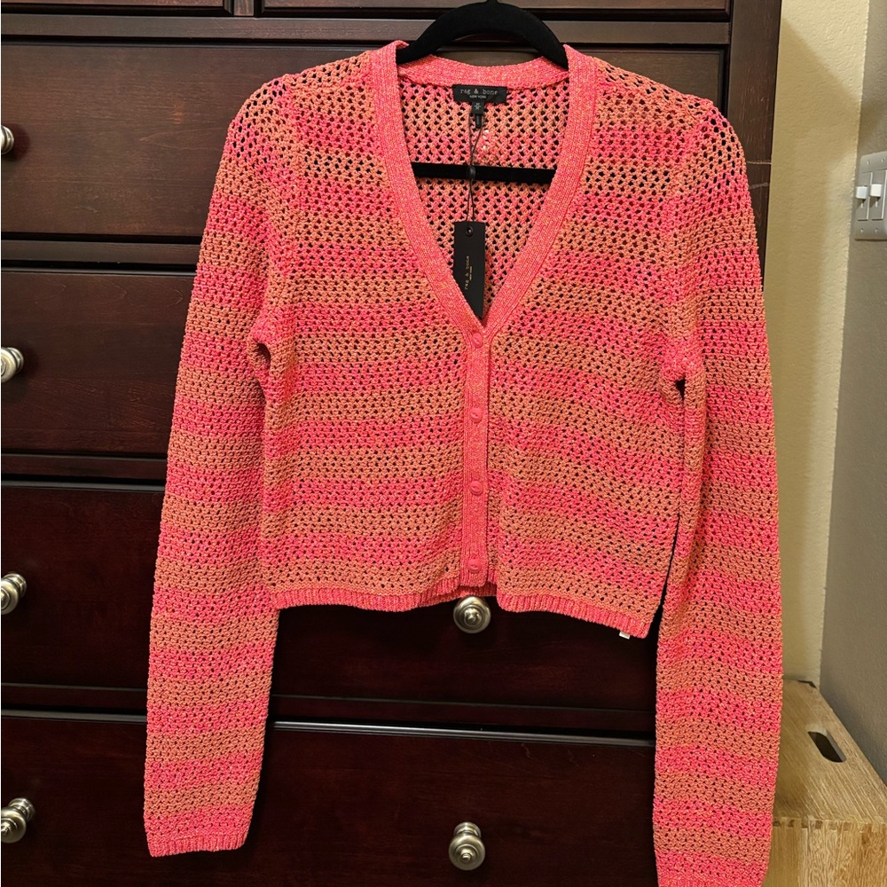 BRAND NEW Rag & Bone ‘Carson’ Crochet Cardigan NWT - Picture 5 of 13